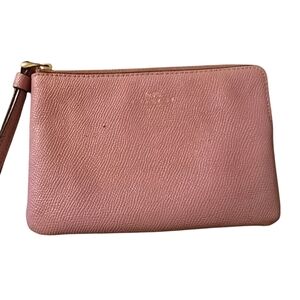 Coach Pink Leather Wristlet